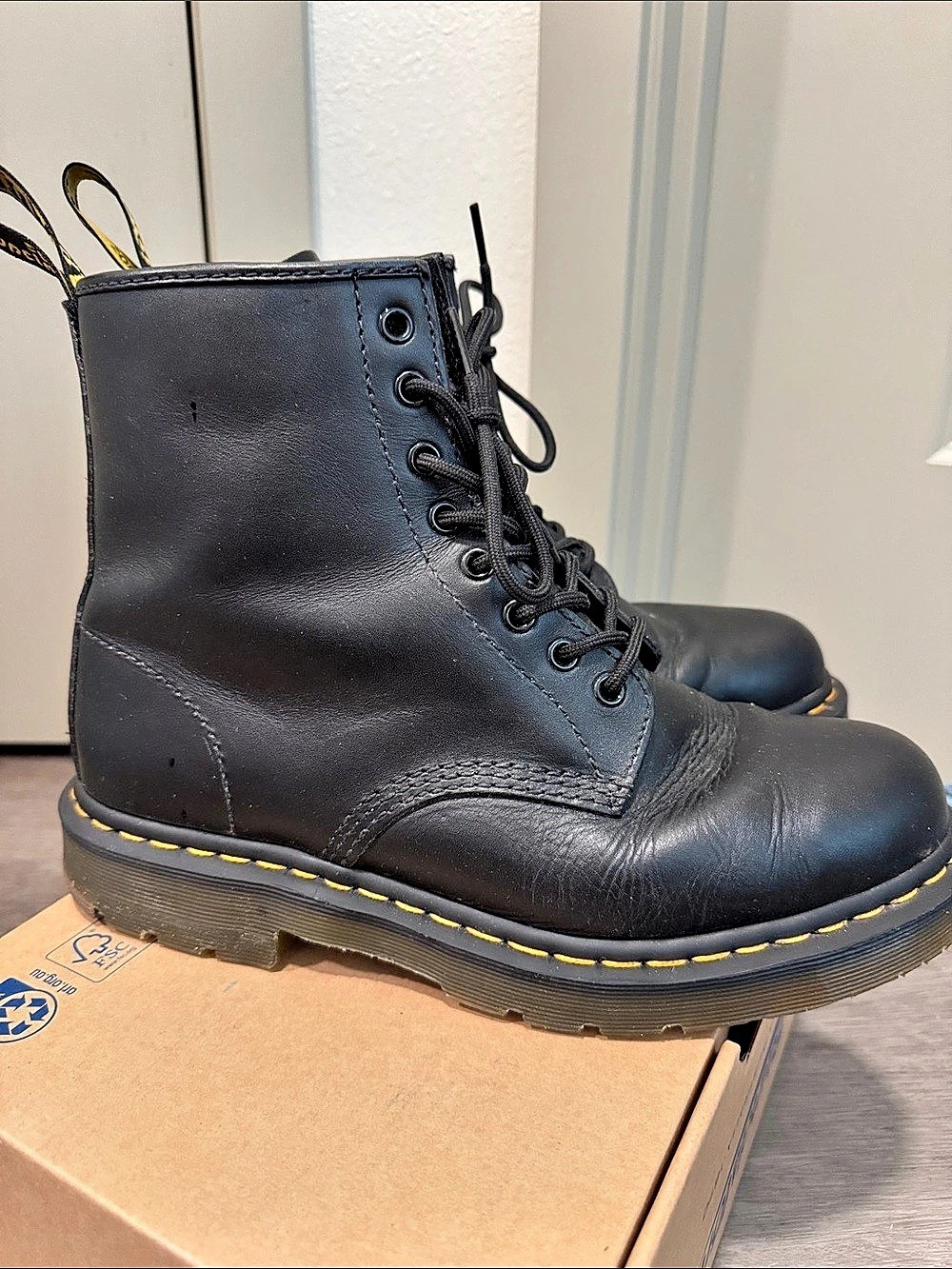 Dr. Martens 1460 Combat Boots Black US 10 Like New